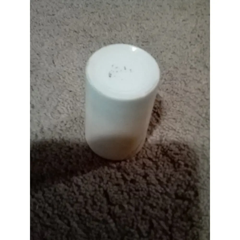 Small White Blue Floral Vase With Gold Rim